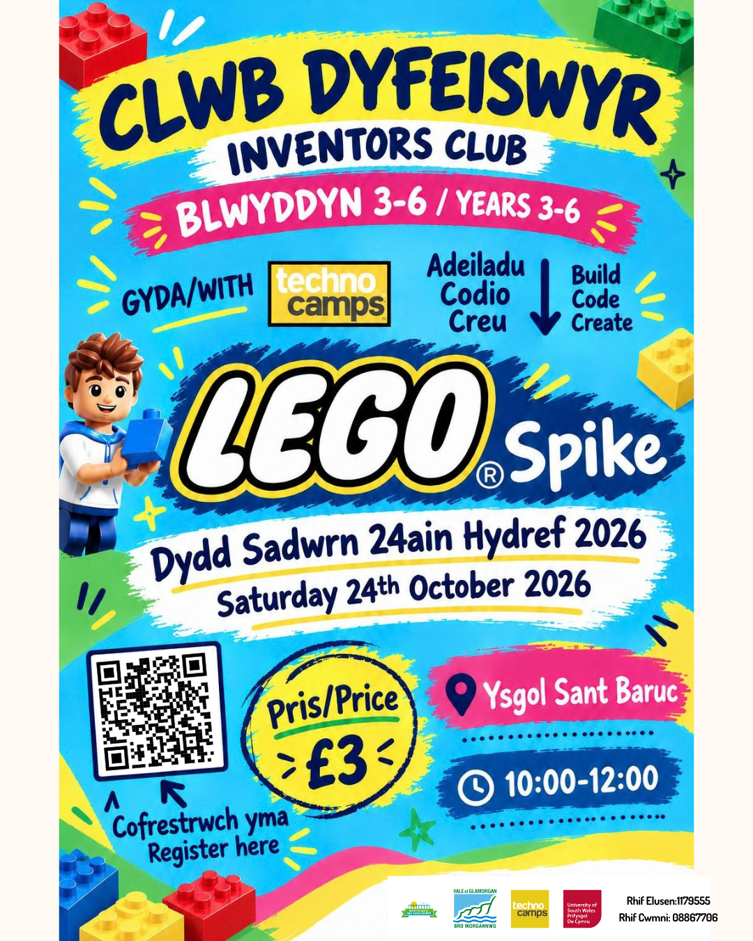 Clwb Dyfeiswyr - Lego Spike